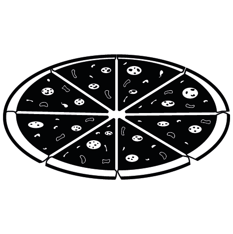 Sticker pizza savoureuse